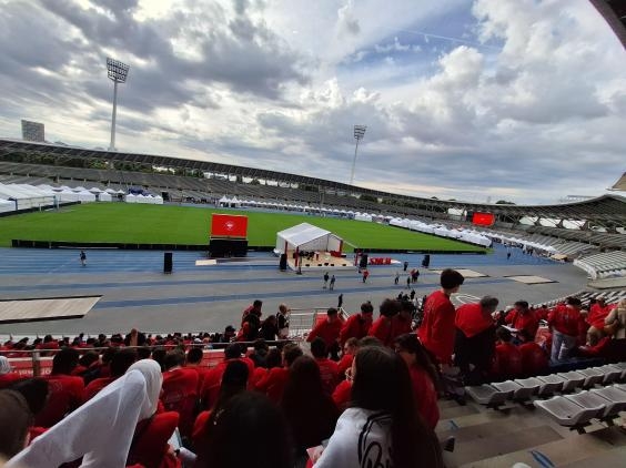 Ambiance dans le stade